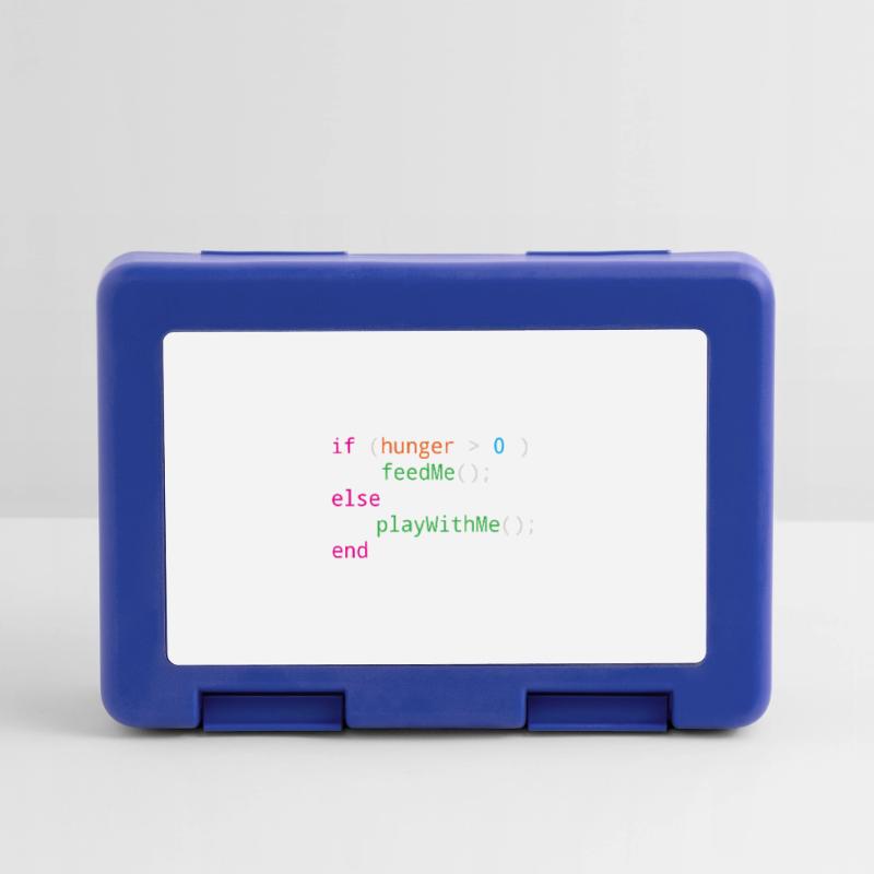 Programmierer Quellcode Hunger oder Spielen Brotdose