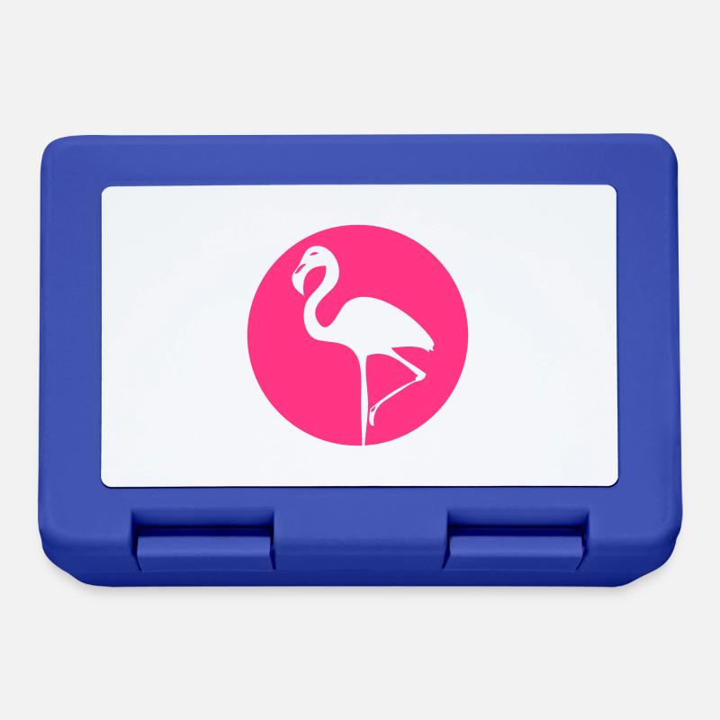 Flamingo - Brotdose - Royalblau