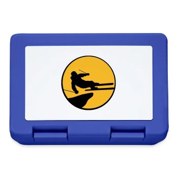 jump jump stunt trick cliff high fli - Lunchbox - royal blue - Front