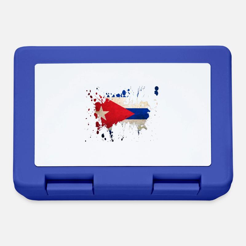 splatter_cuba - Lunchbox - royal blue
