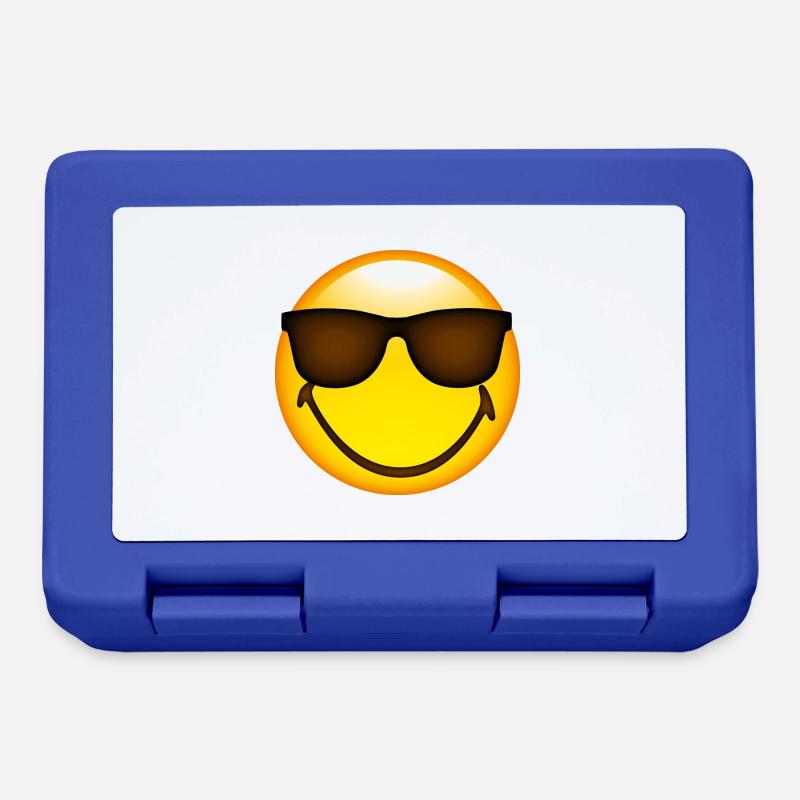 Smiley Glossy Sunglasses - Boîte à goûter - bleu royal