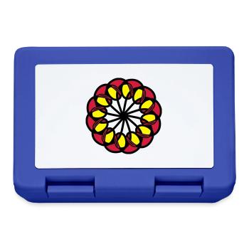 mandala - Brotdose - Royalblau - Vorne