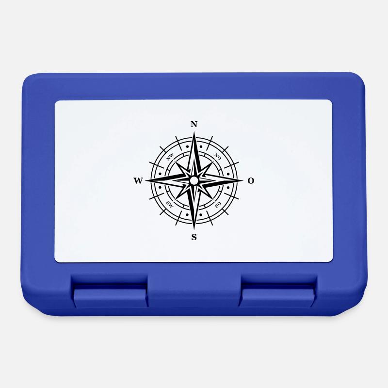 kompass symbol - Brotdose - Royalblau