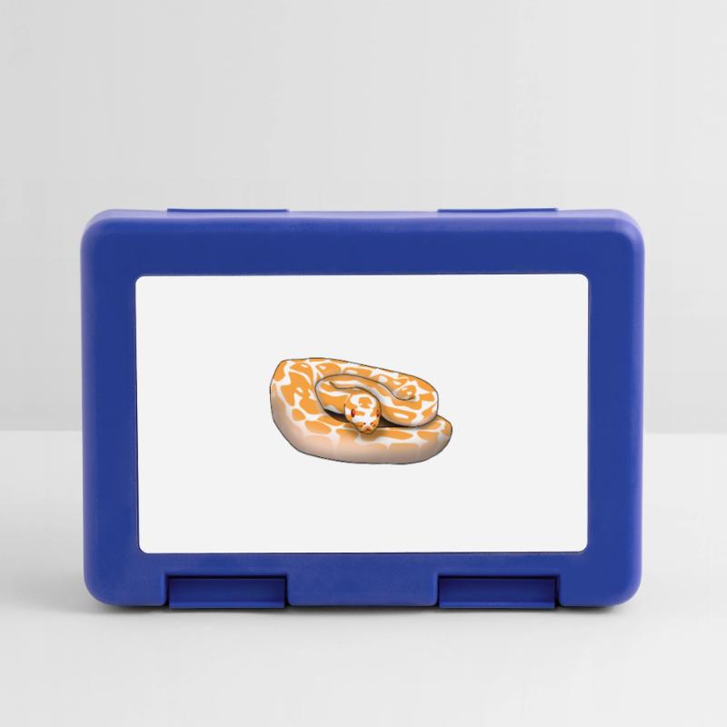 Lavender Albino Ball Python (Python regius) Schla Lunchbox