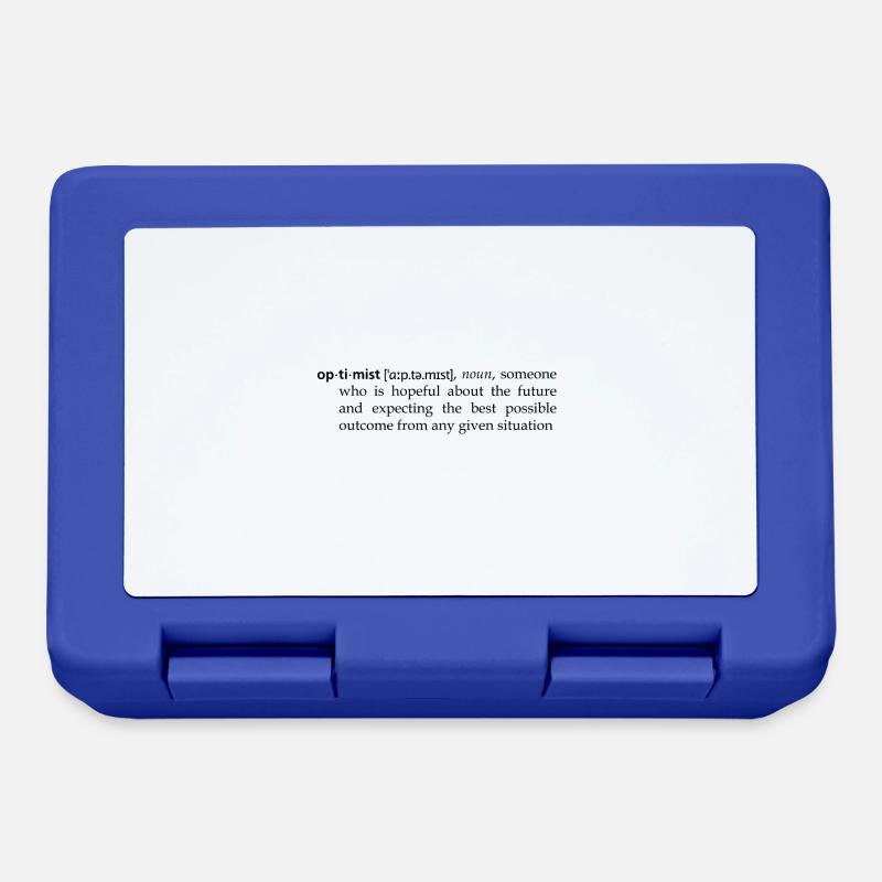 Optimist - Definition - Brotdose - Royalblau