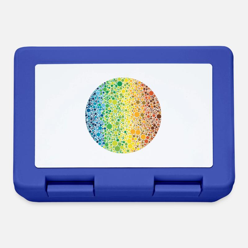 Sphère: composition des points en couleur - Boîte à goûter - bleu royal