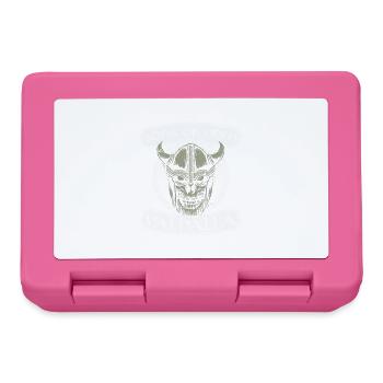 Viking Viking Valhalla Odin Thor Loup teutonique - Boîte à goûter - rose - Devant