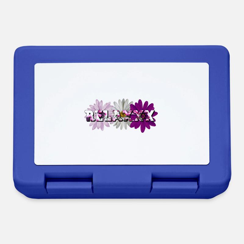 Motif de fleurs Relaxxx - Boîte à goûter - bleu royal