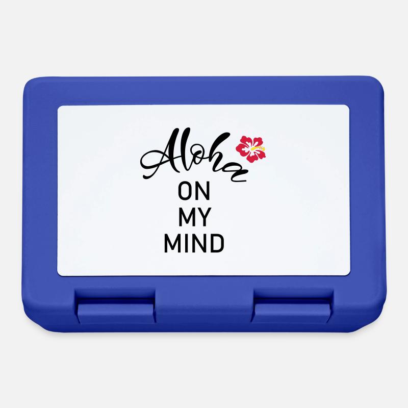 Aloha on my mind - Lunchbox - royal blue