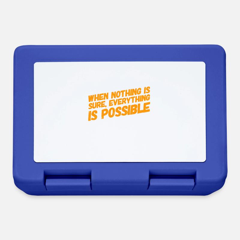ich bin ein Optimist - Brotdose - Royalblau