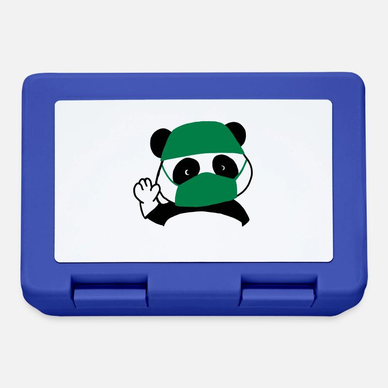 Panda surgeon operating room - Lunchbox - royal blue