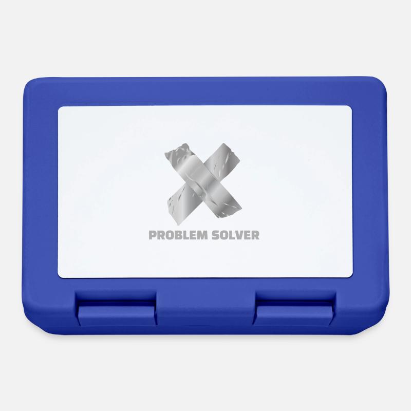 Duck Tape Problem Solver Funny Gift Idea - Lunchbox - royal blue