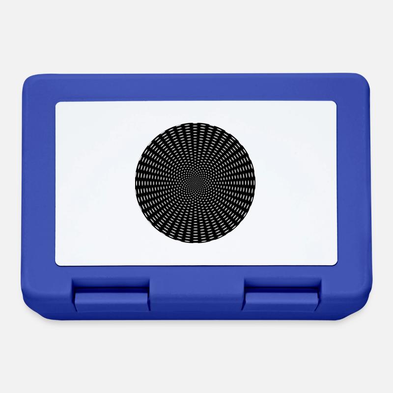 Optical Illusion Tunnel Gift - Lunchbox - royal blue