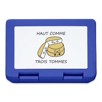 Haut comme trois tommes - Boîte à goûter - bleu royal - Devant