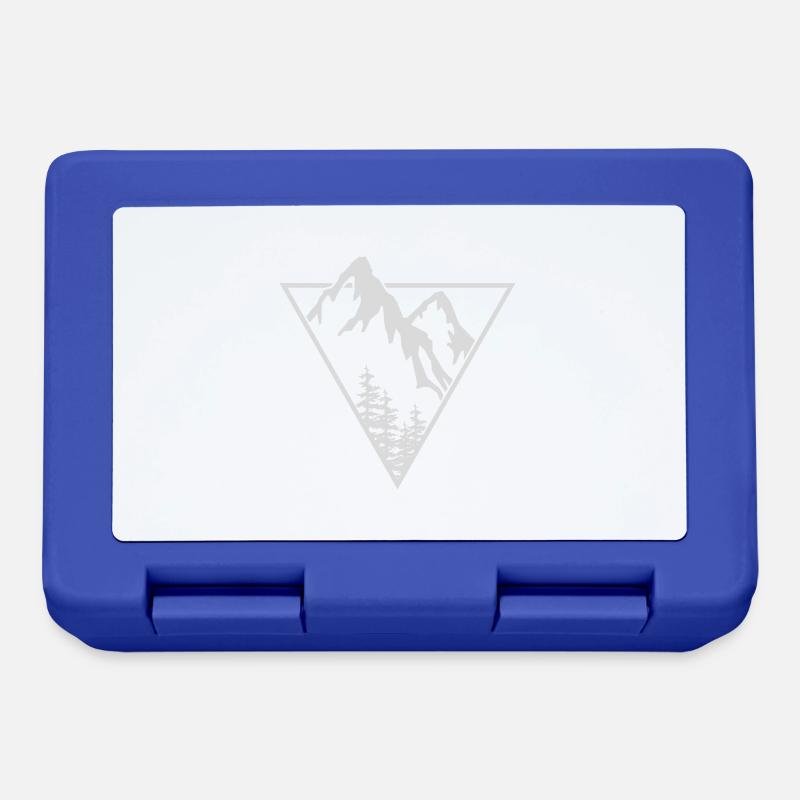 Triangle, montagne, forêt - Boîte à goûter - bleu royal