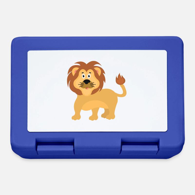 Lion - Boîte à goûter - bleu royal