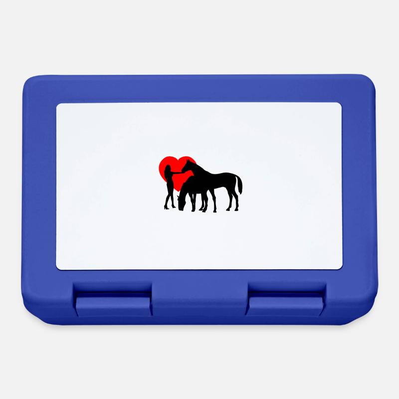 Cheval - Boîte à goûter - bleu royal
