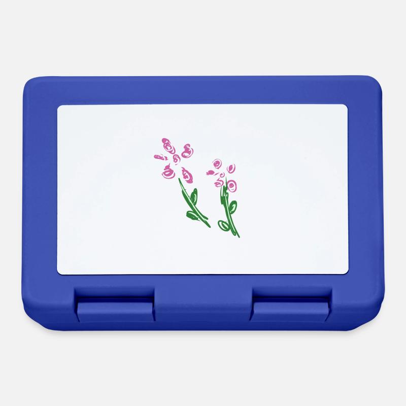 fleurs fleur - Boîte à goûter - bleu royal