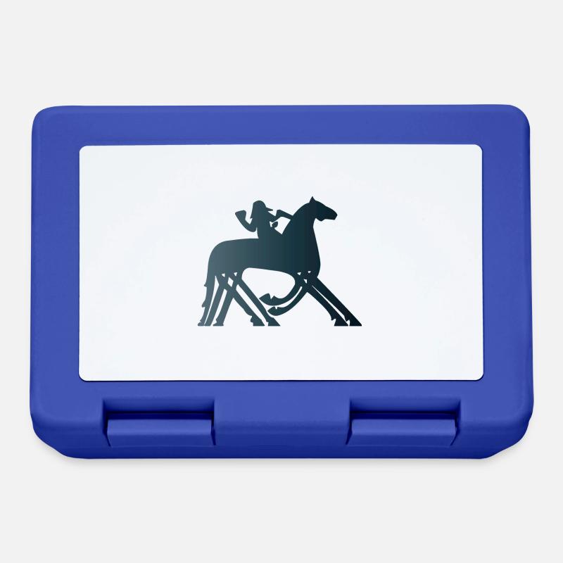 Odin & Sleipnir - Brotdose - Royalblau
