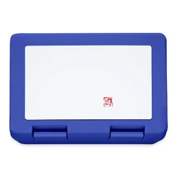 samurai (white) - Boîte à goûter - bleu royal - Devant