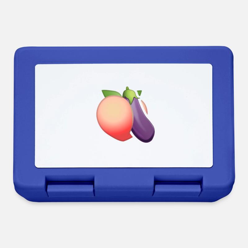 Oh ma pêche - Boîte à goûter - bleu royal