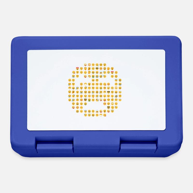 Sad emoticon - Lunchbox - royal blue