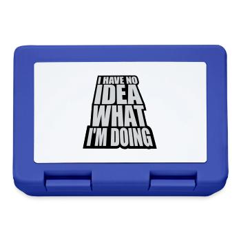 I Have No Idea - Lunchbox - royal blue - Front