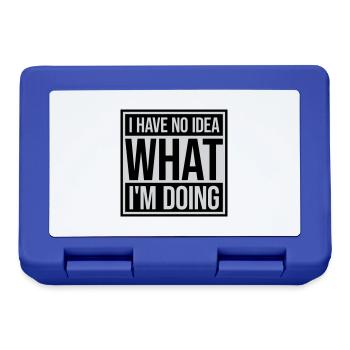 I Have No Idea - Lunchbox - royal blue - Front