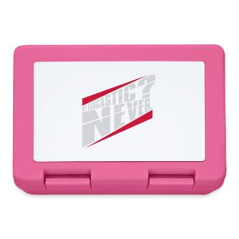 me sarcastic never quote - Lunchbox - pink - Front