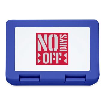 no days off quote - Lunchbox - royal blue - Front