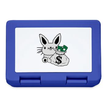 Rich Money Bag Easter Banknotes - Lunchbox - royal blue - Front