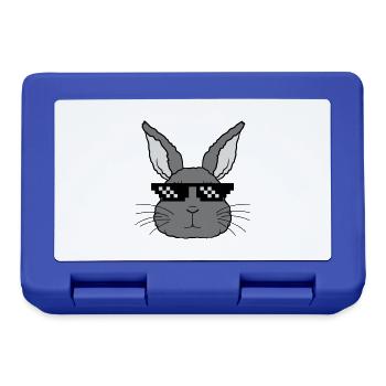 Hase s’en occupe - Boîte à goûter - bleu royal - Devant