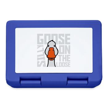 goose on the loose - Brotdose - Royalblau - Vorne