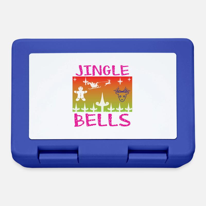 Jingle Bells - Brotdose - Royalblau