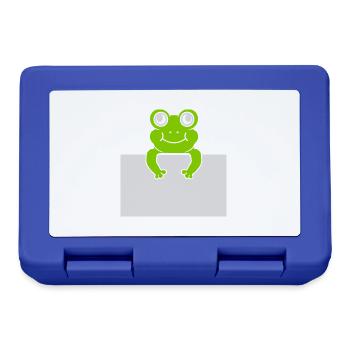 Present text Comic Frog - Lunchbox - royal blue - Front