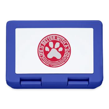 better with a dog - Lunchbox - royal blue - Front