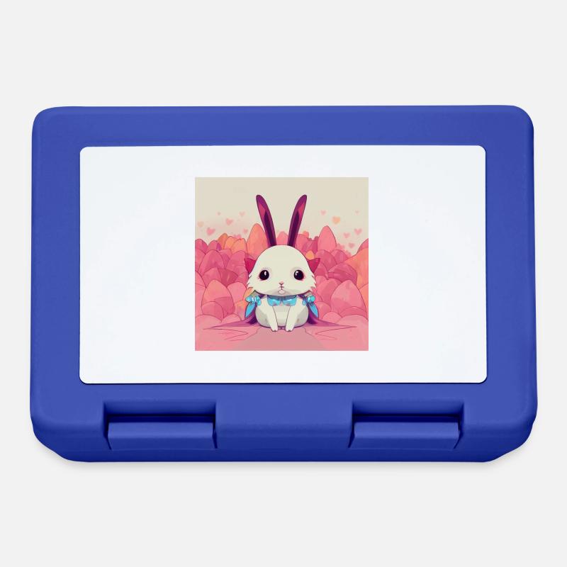 Cute Anime Rabbit - Brotdose - Royalblau