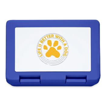 better with a dog - Lunchbox - royal blue - Front