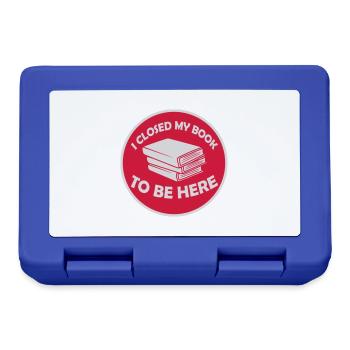 I closed my book - Lunchbox - royal blue - Front
