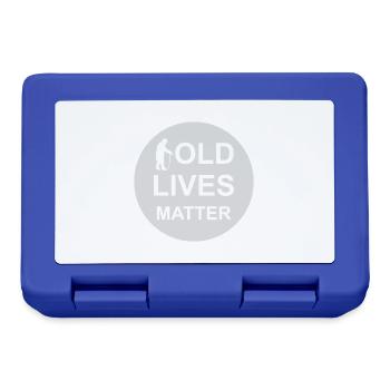 old lives matter quote - Lunchbox - royal blue - Front