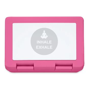 Inspirez expirez Yoga citation - Boîte à goûter - rose - Devant