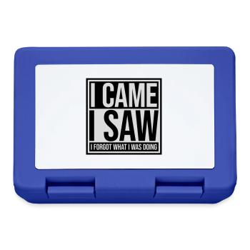 I came saw forget - Lunchbox - royal blue - Front
