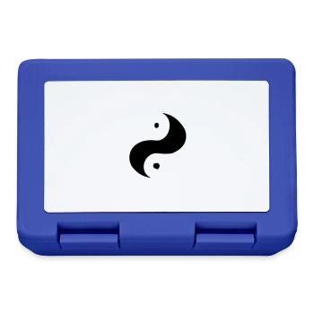 Yin Yang Sign Symbol Peace Happiness Vector 5 - Lunchbox - royal blue - Front