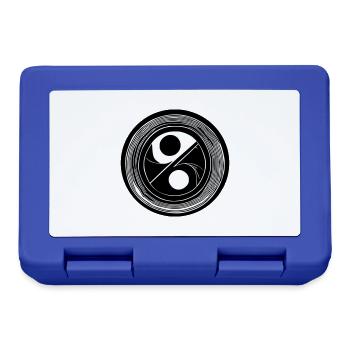 Yin Yang Signe Symbole Paix Bonheur Vecteur 15 - Boîte à goûter - bleu royal - Devant
