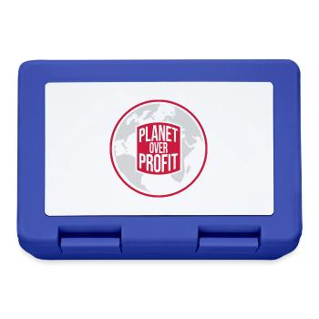 planet over profit Zitat - Brotdose - Royalblau - Vorne