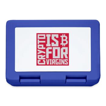 crypto is for virgins - Lunchbox - royal blue - Front