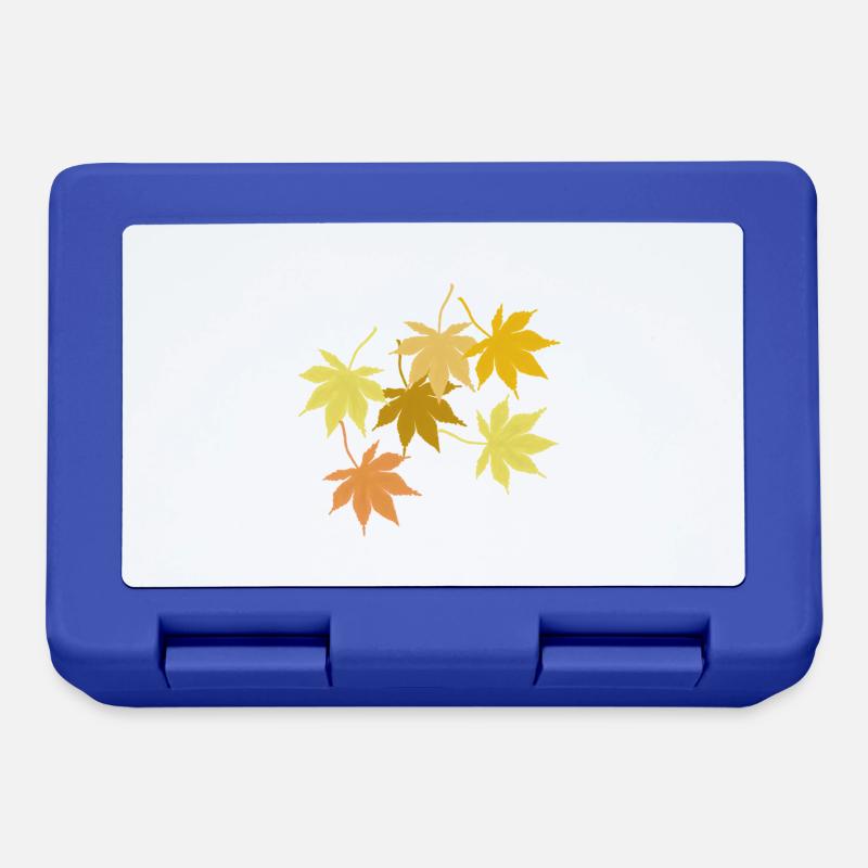 Feuille d’érable - Boîte à goûter - bleu royal