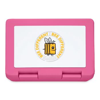 bee different saying quote - Lunchbox - pink - Front