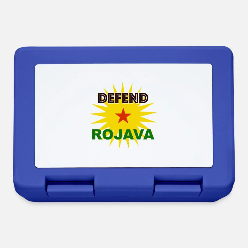 Defend Rojava - Lunchbox - royal blue