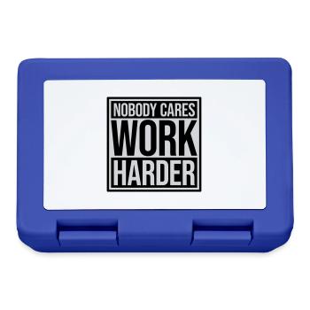 nobody cares work harder - Lunchbox - royal blue - Front